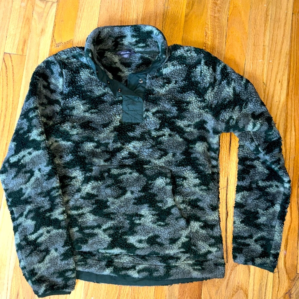 Eddie Bauer Forest Camouflage Fleece Pullover